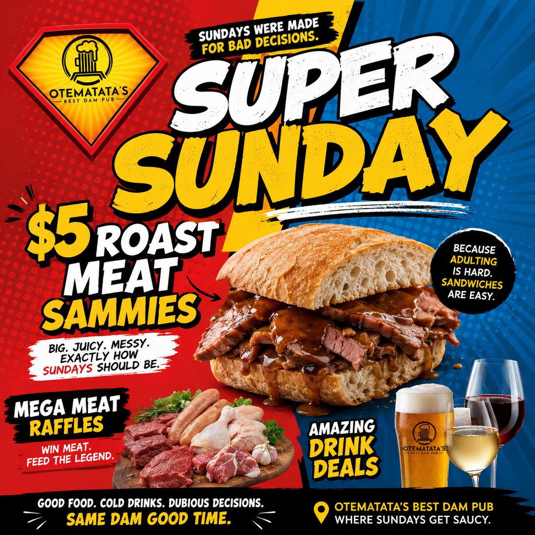 Super Sundays — Roast meat sammies