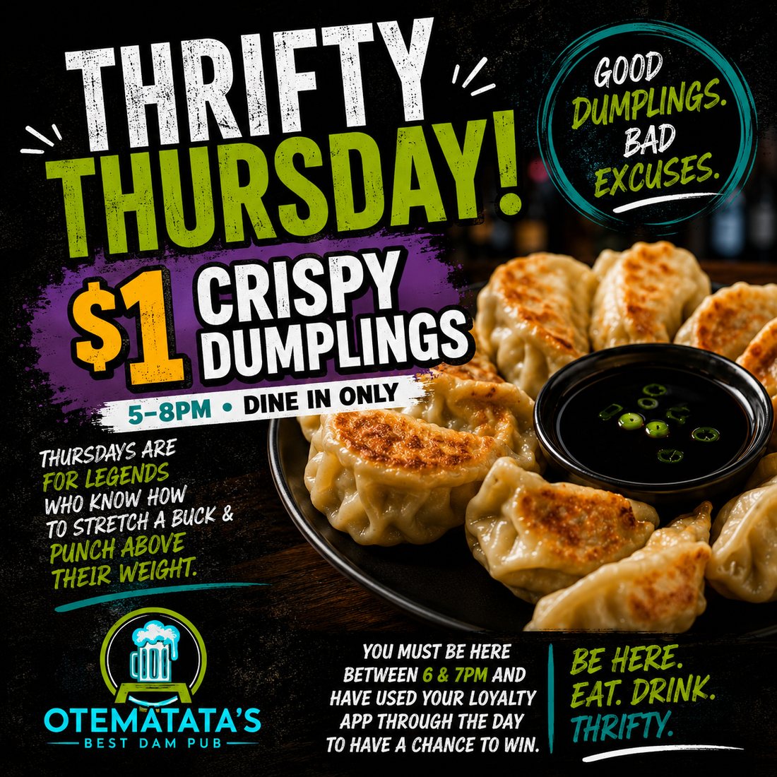 Thrifty Thursday — Crispy dumplings, a buck each